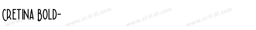 Cretina Bold字体转换